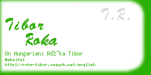 tibor roka business card